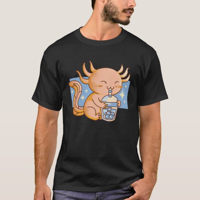 Axolotl Drinking Bubble Tee (Vorderseite)