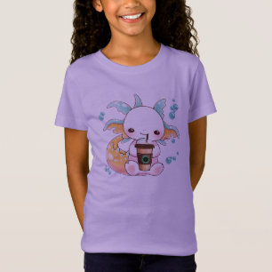 Axolotl Drinks Girls T-Shirt