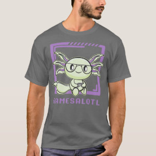 Axolotl Fish Playing Video Games Niedlich Gamesolo T-Shirt