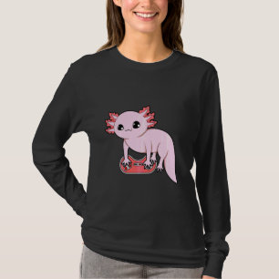 Axolotl Fish Playing Video Games Niedlicher Axolot T-Shirt