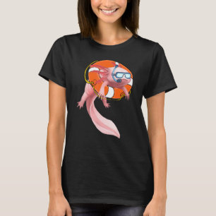 Axolotl Fish Swimming Kit Tauchmaske Weiße Axolot T-Shirt