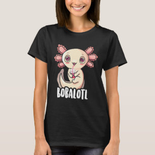 Axolotl for Girls Kinder Bobalotl Boba Tee