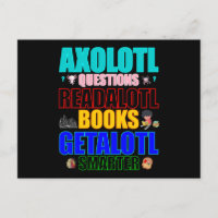 Axolotl-Fragen Lesen Sie Bücher mit intelligenten