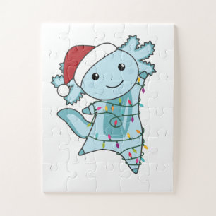 Axolotl Frohe Weihnachts Wintertiere Axolotls