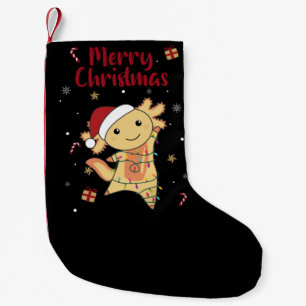 Axolotl Frohe Weihnachts Wintertiere Axolotls Kleiner Weihnachtsstrumpf