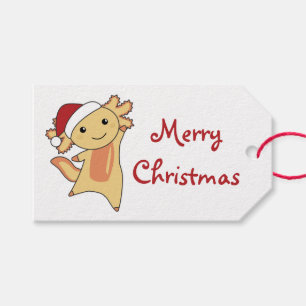 Axolotl Frohe Weihnachts Wintertiere Axolotls Tr Geschenkanhänger