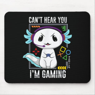 Axolotl Gaming Salamander als Gamer Mousepad
