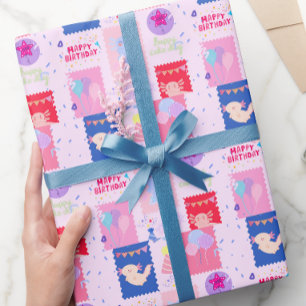 Axolotl-Geschenkverpackung Geschenkpapier