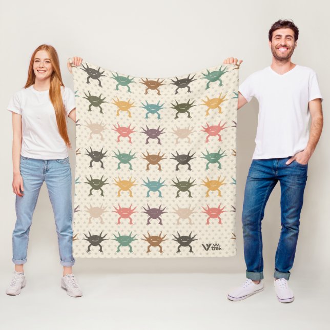 Axolotl Gift Blanket, gemütlicher Axolotl Lover Fleecedecke (Beispiel)