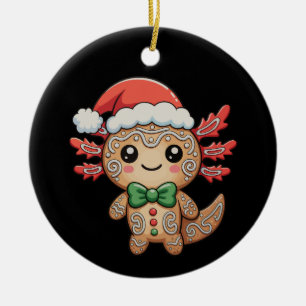 Axolotl Gingerbrot WeihnachtsWeihnachtsWeihnachtsl Keramik Ornament