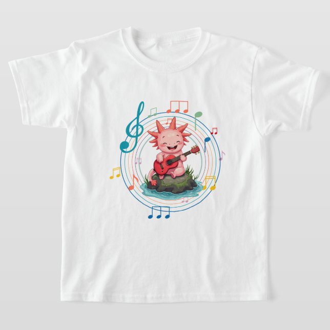 Axolotl Gitarre T-Shirt (Ablage )