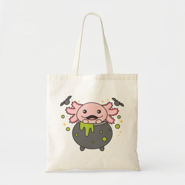 Axolotl Happy Halloween Sac fourre-tout chauve-sou (Devant)
