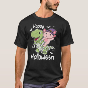 Axolotl Happy Halloween T-rex Mummy-Kostüm T-Shirt