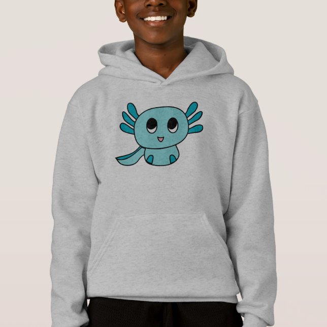 Axolotl Hoodie für Kinder (Vorderseite)
