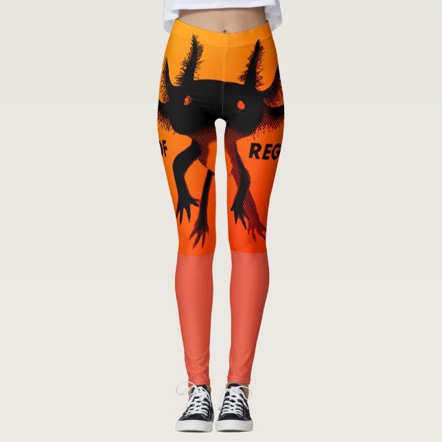 AXOLOTL-Hose Leggings (Vorderseite)