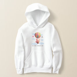 Axolotl in einem bunten Heißluftballon. Hoodie