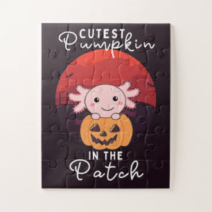 Axolotl In Pumpkin Sweet Axolotls Happy Halloween