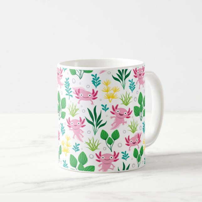Axolotl Kaffeetasse (VorderseiteRechts)