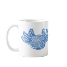 Axolotl-Kaffeetasse - BLAU