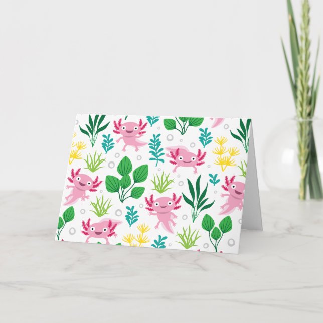 Axolotl Karte (Vorderseite)