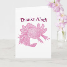 Axolotl-Karte - Danke Alotl! - ROSA