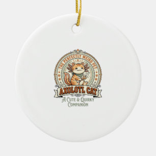 Axolotl Katze Axolotl Niedlich Seltsame Haustierka Keramik Ornament