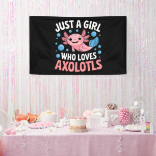 Axolotl Kawaii Just A Girl Liebe Axolotls Banner