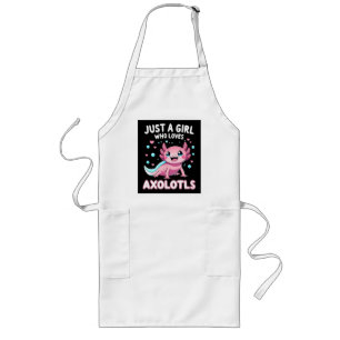 Axolotl Kawaii Nur Ein Mädchen Das Axolotl Liebt Lange Schürze