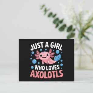 Axolotl Kawaii Nur Ein Mädchen Das Axolotl Liebt  Postkarte