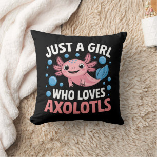 Axolotl Kawaii Nur Ein Mädchen Das Axolotls Liebt Kissen