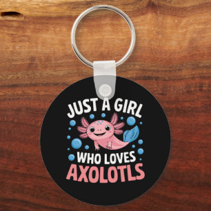 Axolotl Kawaii Nur Ein Mädchen Das Axolotls Liebt  Schlüsselanhänger