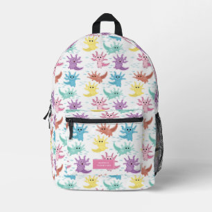 Axolotl Kids Niedlich Salamander Kids Girl School Bedruckter Rucksack