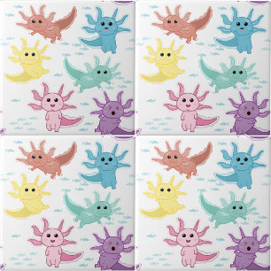 Axolotl Kids Niedlich Salamander Kinder Schlafzimm Fliese