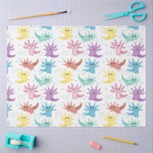 Axolotl Kids Niedlich Salamander Muster Seidenpapier