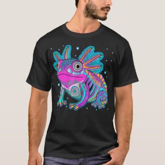 Axolotl Kunst Azteken Mexikanischer Salamander Mex T-Shirt