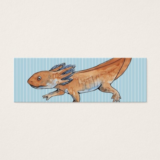 Axolotl Lesezeichen (Vorderseite)