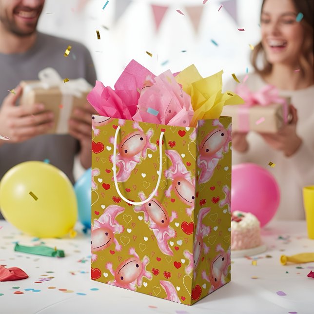 Axolotl-Liebe-Senf Mittlere Geschenktüte (Von Creator hochgeladen)