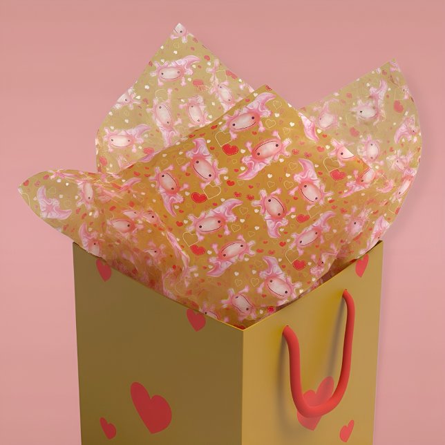 Axolotl-Liebe-Senf Seidenpapier (Von Creator hochgeladen)