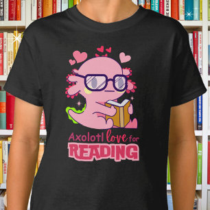 Axolotl-Liebe zum Lesen Niedlicher Kid's T-Shirt