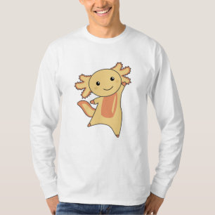 Axolotl liebt Niedliche Tiere für Kinder gelb T-Shirt