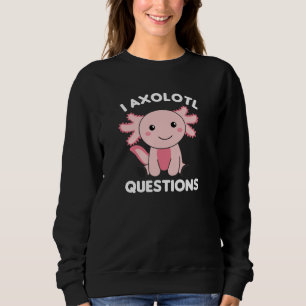 Axolotl liebt süße Tiere für Kinder rosa Sweatshirt