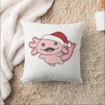 Axolotl Merry Christmas Winter Axolotl Kissen<br><div class="desc">Die axolotl bis sanfte Nächte mit Weihnachtsmütze. Hübsche Tiere mit Geschenken und Schnee für den Urlaub. Auch lustig für Weihnachten im Juli. Axolotls sind niedliche Tiere und perfekt zu Weihnachten.</div>
