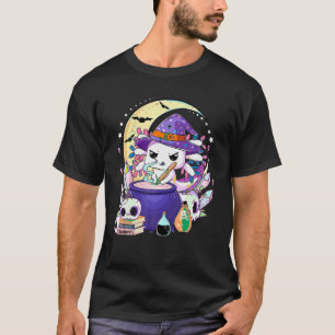 Axolotl mit Zaubertrank Hexe Halloween Axolotl T-Shirt