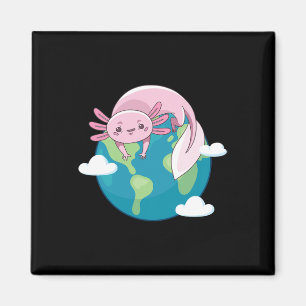 Axolotl Mother Earth Day Funny for Planet Environm Magnet