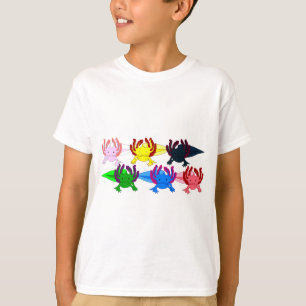 Axolotl Muster Frontal T-Shirt
