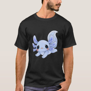 Axolotl Niedlich lächelnd mexikanischer Salamander T-Shirt
