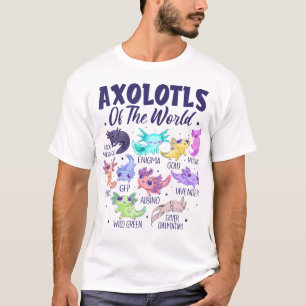 Axolotl Niedliche Axolotls der Welt Kawaii Girl Bo T-Shirt