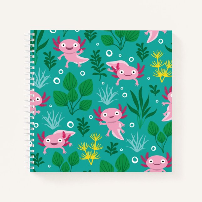 Axolotl-Notebook Notizbuch (Vorderseite)
