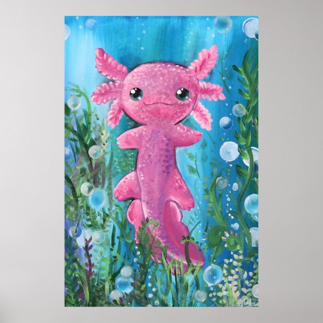 Axolotl Poster (Vorne)