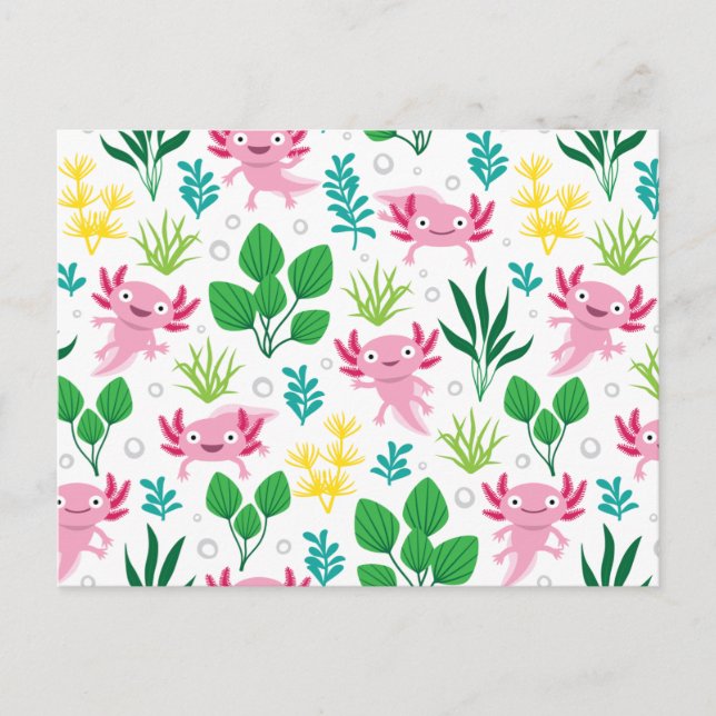 Axolotl Postkarte (Vorderseite)